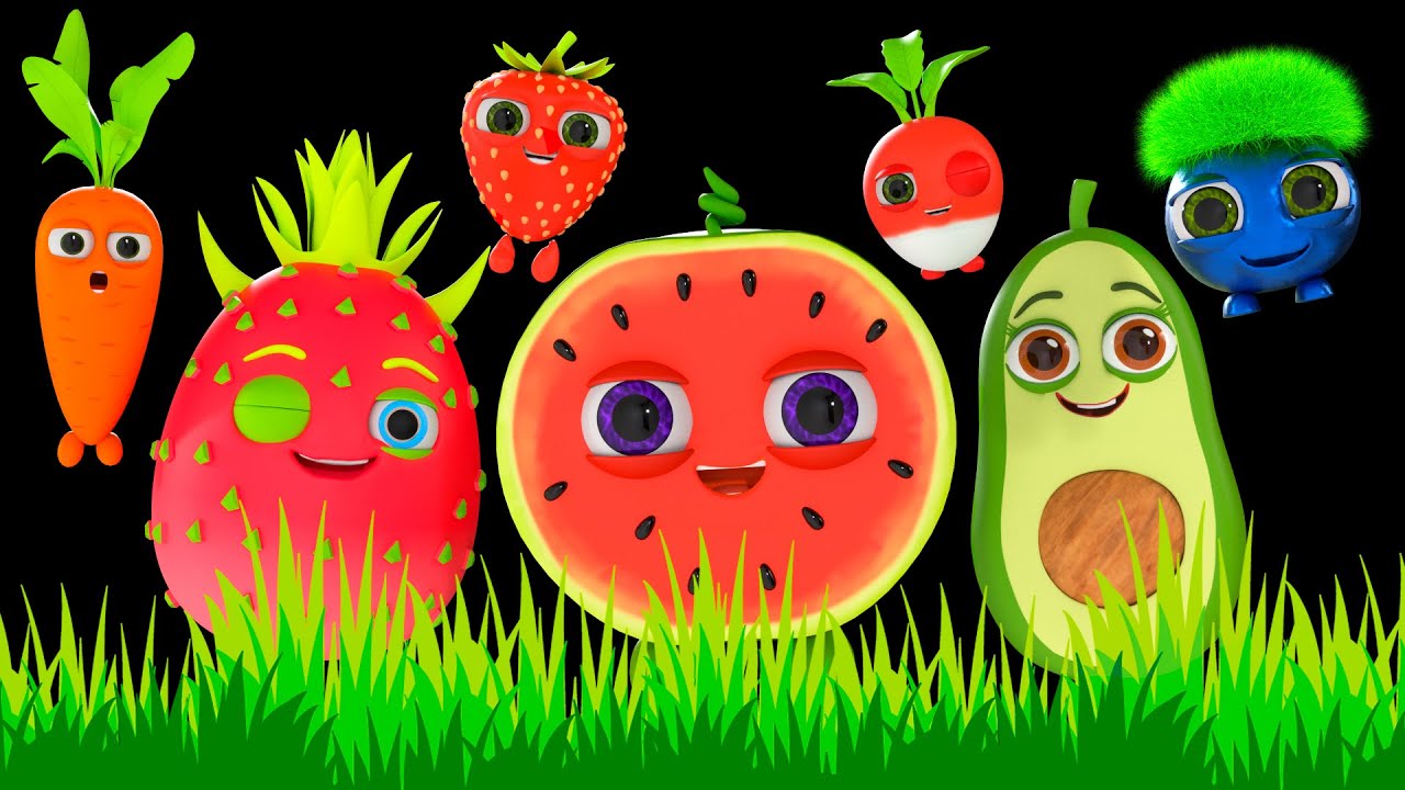 Tickle Tickle - Funky Fruits Baby Sensory | Fun Video with Music!