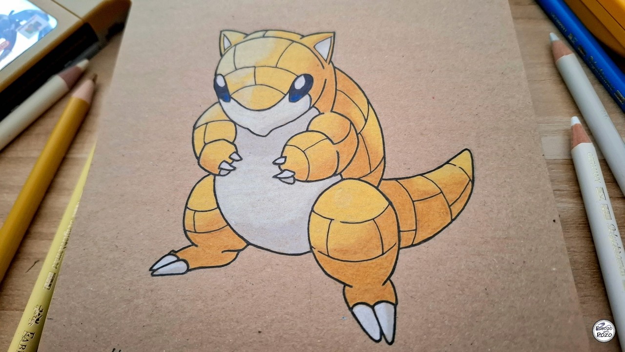 Cómo dibujo a Sandshrew | Pokémon #0027