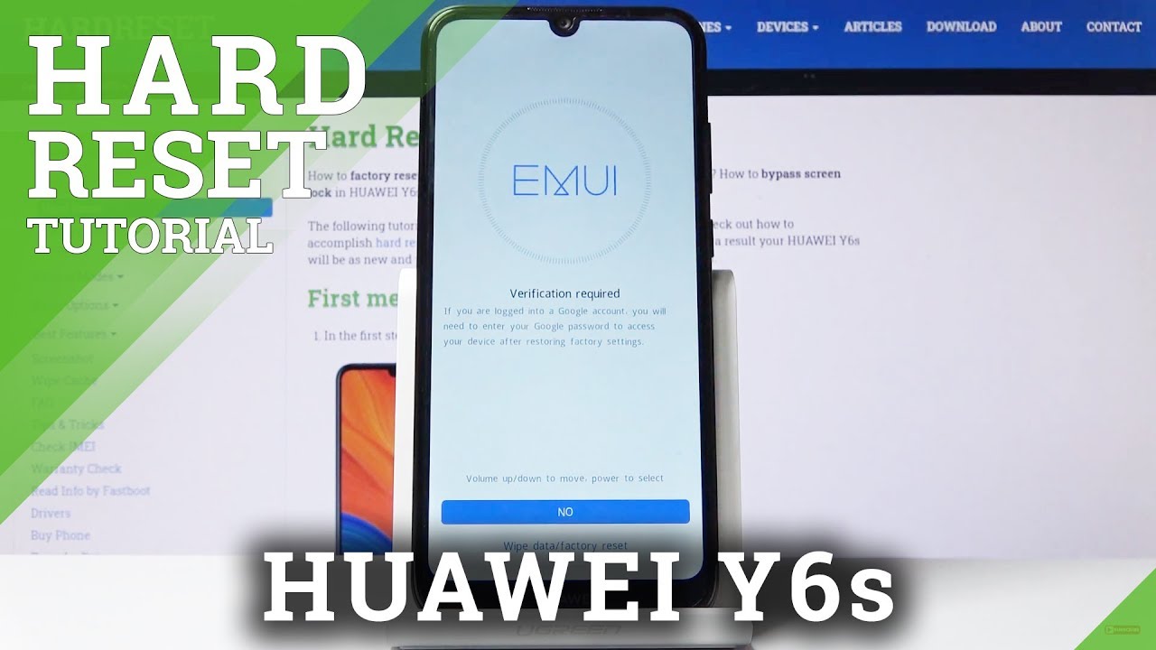Как сделать полный сброс настроек HUAWEI Y6s — обойти блокировку экрана