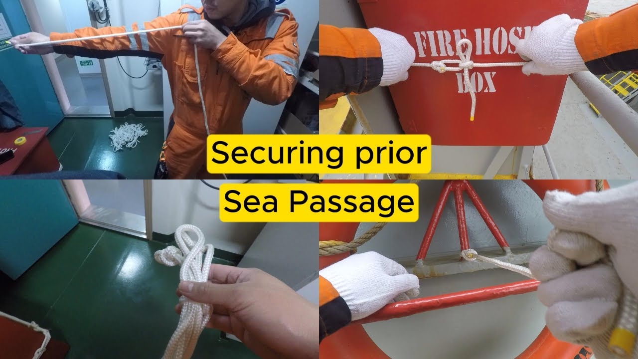 Securing Deck LSA and FFE  prior Sea Passage