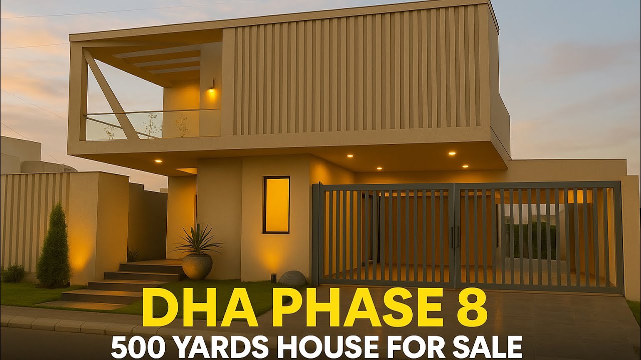 Brand New 500 Yards Bungalow for Sale in DHA Phase 8 Karachi, 7 Bed Luxury Home with Basement & Pool