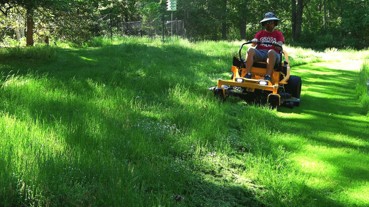 Mowing Thick Tall Grass with the Cub Cadet Ultima ZT1