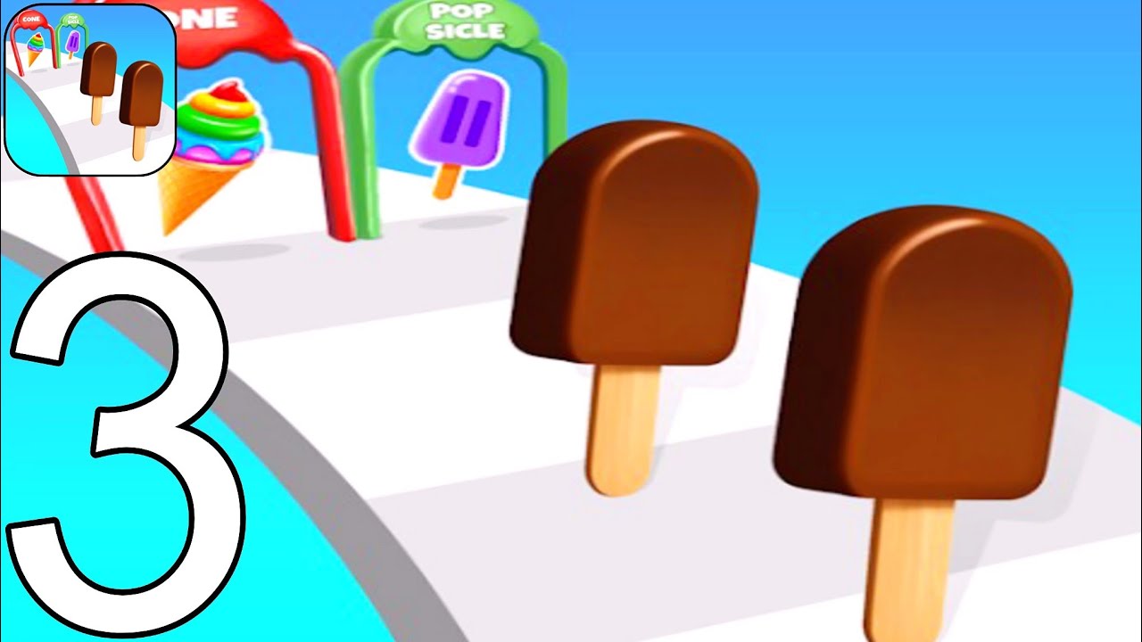 Ice Cream Stack Runner - Gameplay Walkthrough Part 3 Tutorial NEW Mobile Game (Android,ios)