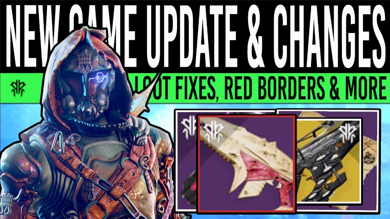 Destiny 2 | NEW GAME UPDATE! Exotic FIXED, Red Border Chest, Abilities, Masterworks (Hotfix 6.2.0.3)