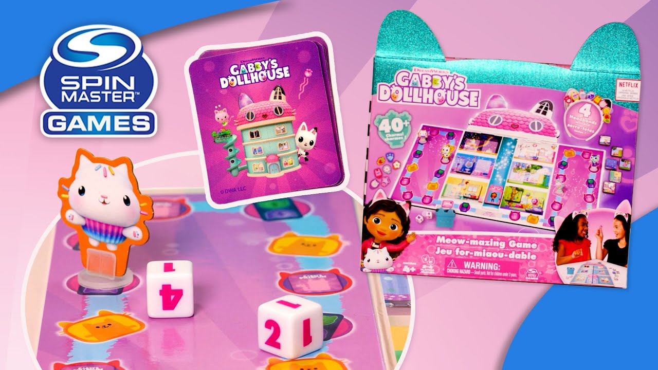 Spin Master Games | Gabby&rsquo;s Dollhouse Meow-Mazing Game | How to Play