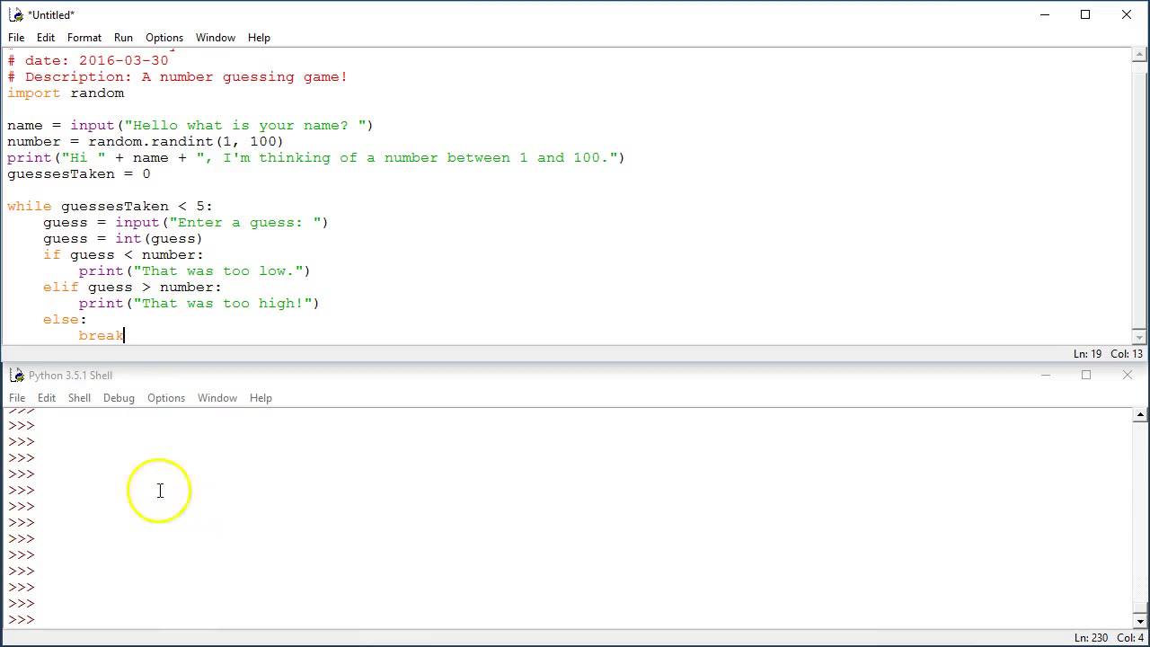 Guess the Number Game in Python