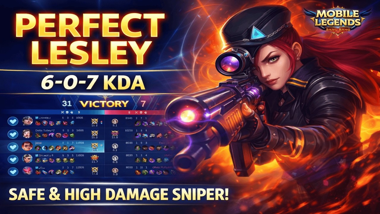 Enemy Team Couldn’t Touch My Lesley 😈 | 6-0-7 KDA | Mobile Legends