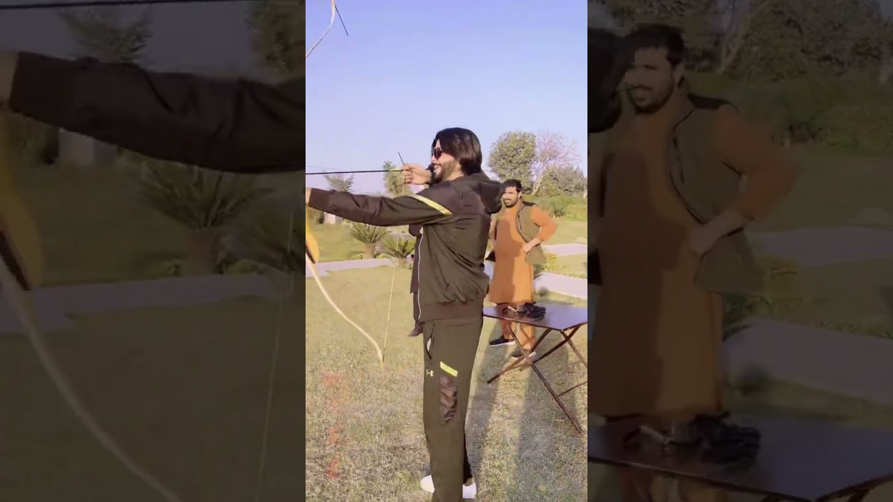 Ahsan shah Playing Archery &hearts;️⚔️ #ahsanshah #lahore