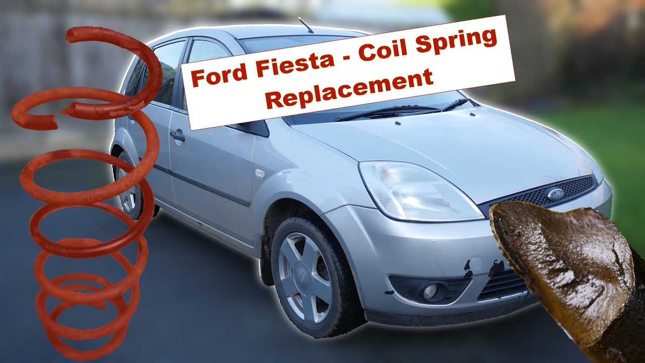 Replacing Broken Front Suspension Spring on a Ford Fiesta Mk 6 🚗🛠 KYB MacPherson Strut