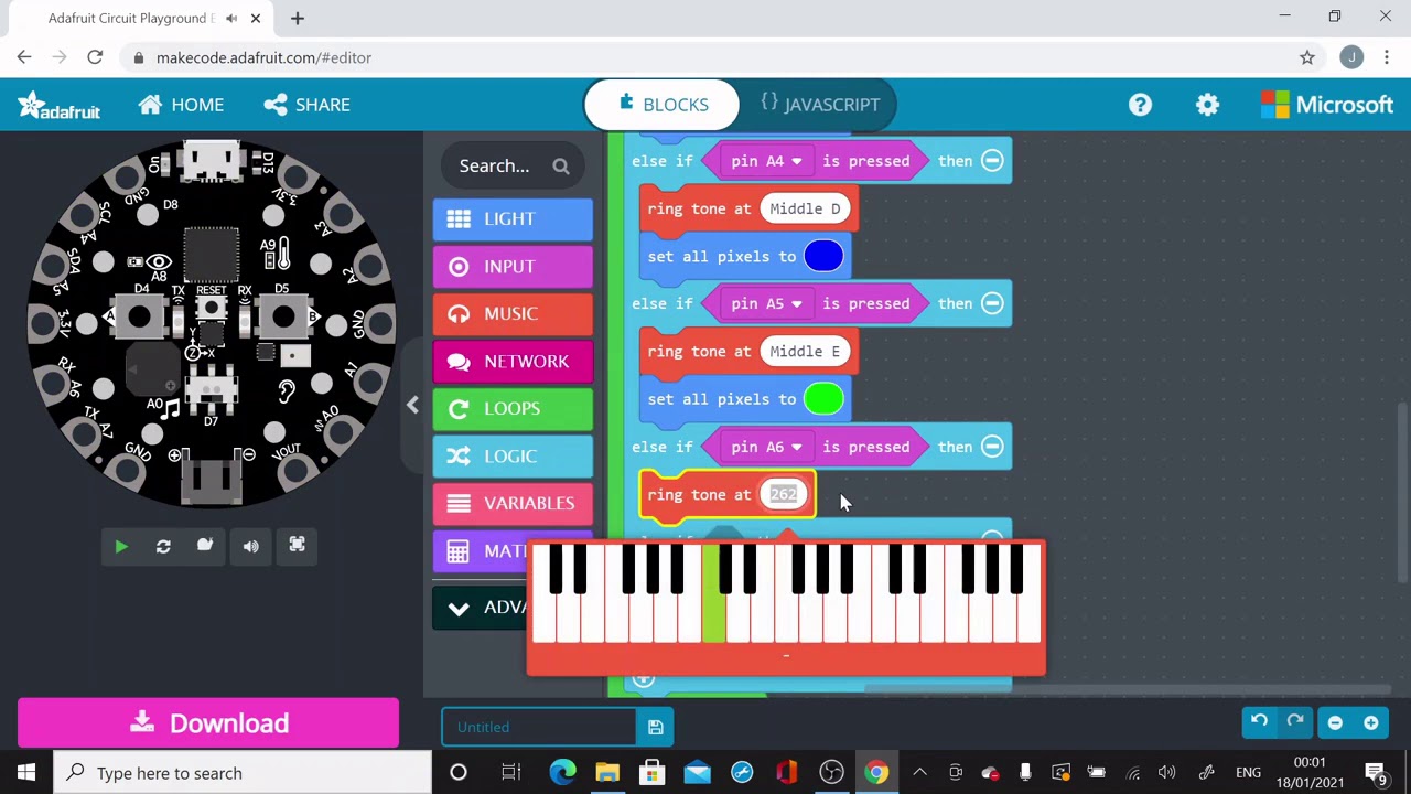 Music 🎵 and lights 🚨 with the Adafruit Circuit Playground Express!