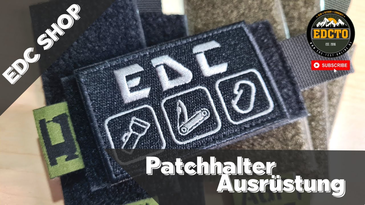 Rucksack Ausr&uuml;stung | Moral Patch Panel | Mobile Patchpanel | edctestonline