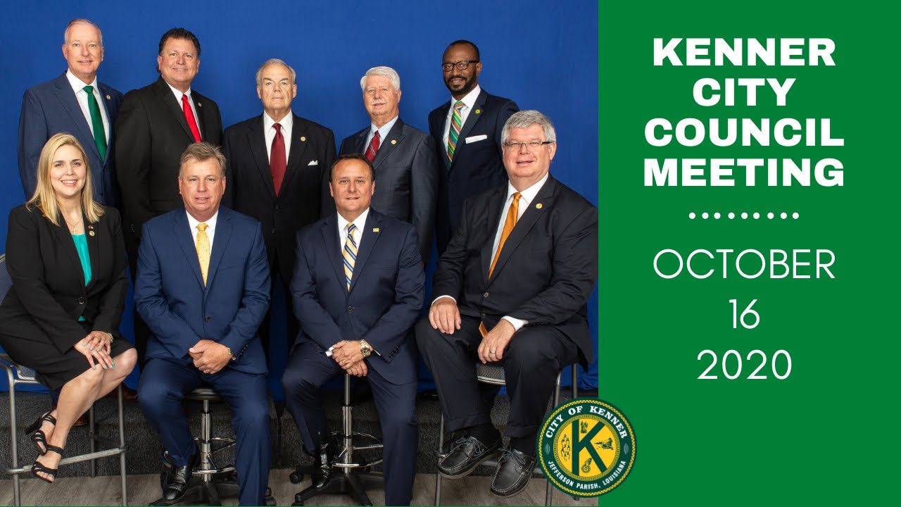 Kenner City Council Meeting 10/16/2020