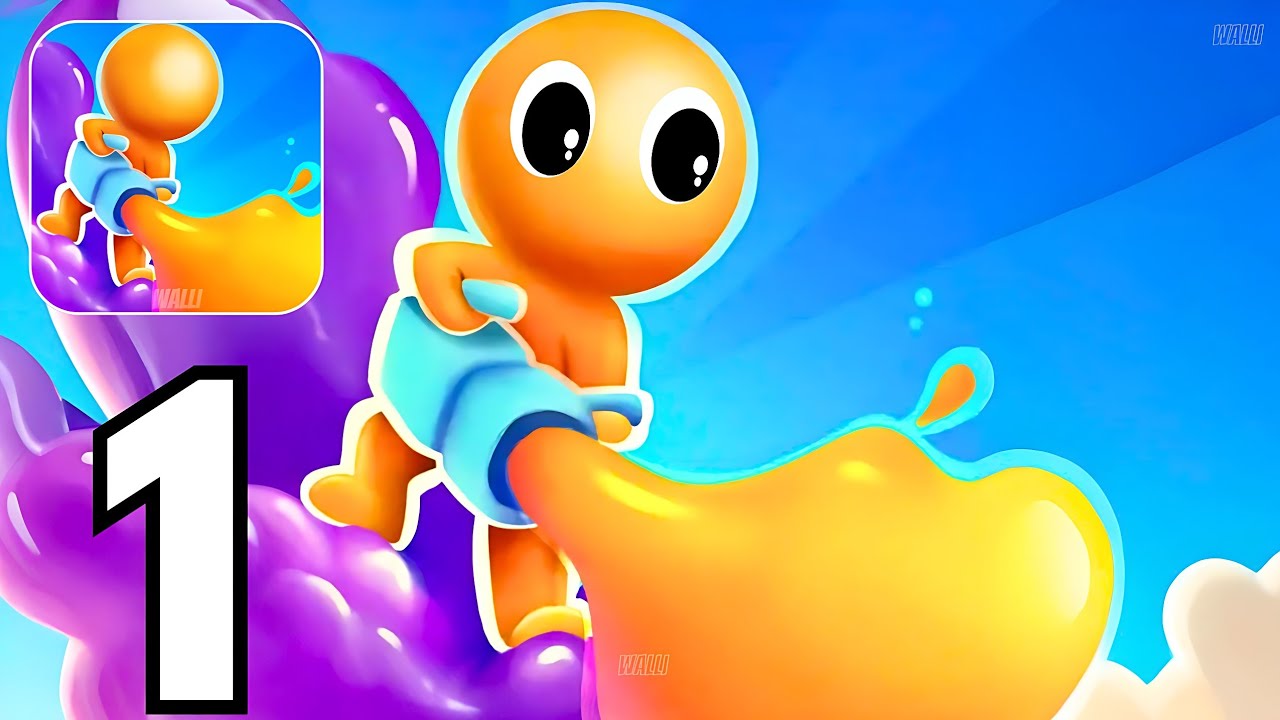 Dye Hard Gameplay Walkthrough Part 1 Paint Shooter Tutorial (iOS, Android)