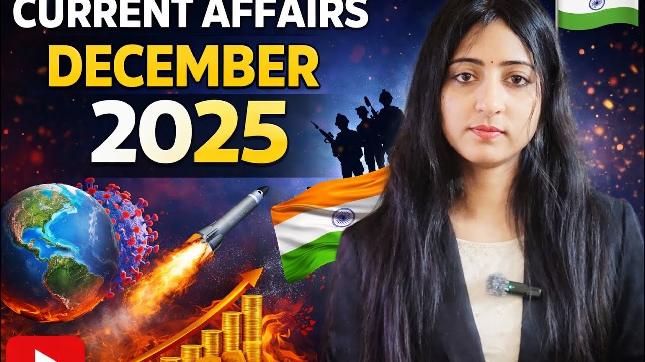 December 2025 Current Affairs | All Important Questions for UPSC/BPSCCurrent Affairs