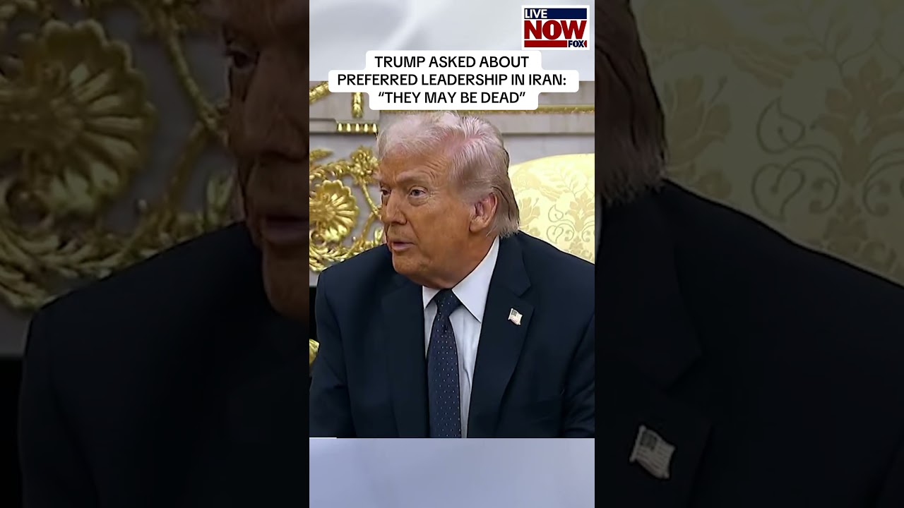President Trump is asked about his preferred choices for new leadership in Iran. #news #trump #iran