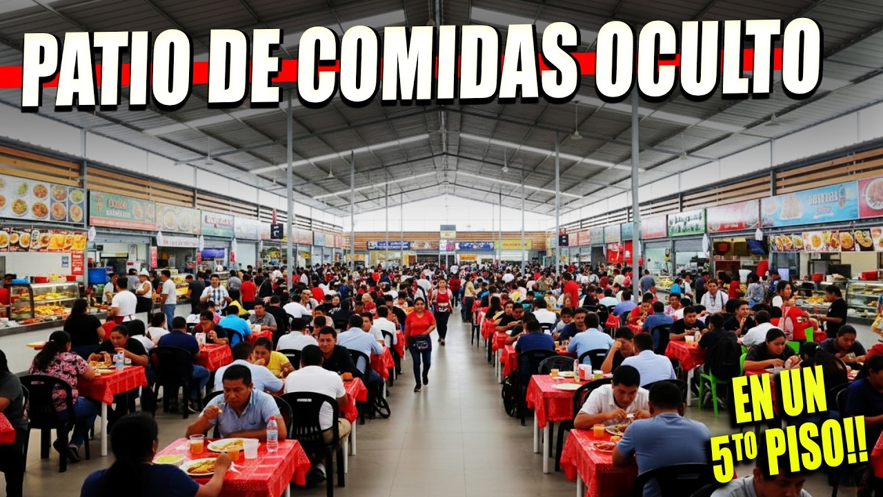 Este es el PATIO DE COMIDAS SECRETO en un 5TO PISO del Centro de Lima 🇵🇪 | ¿Por qué nadie lo conoce?