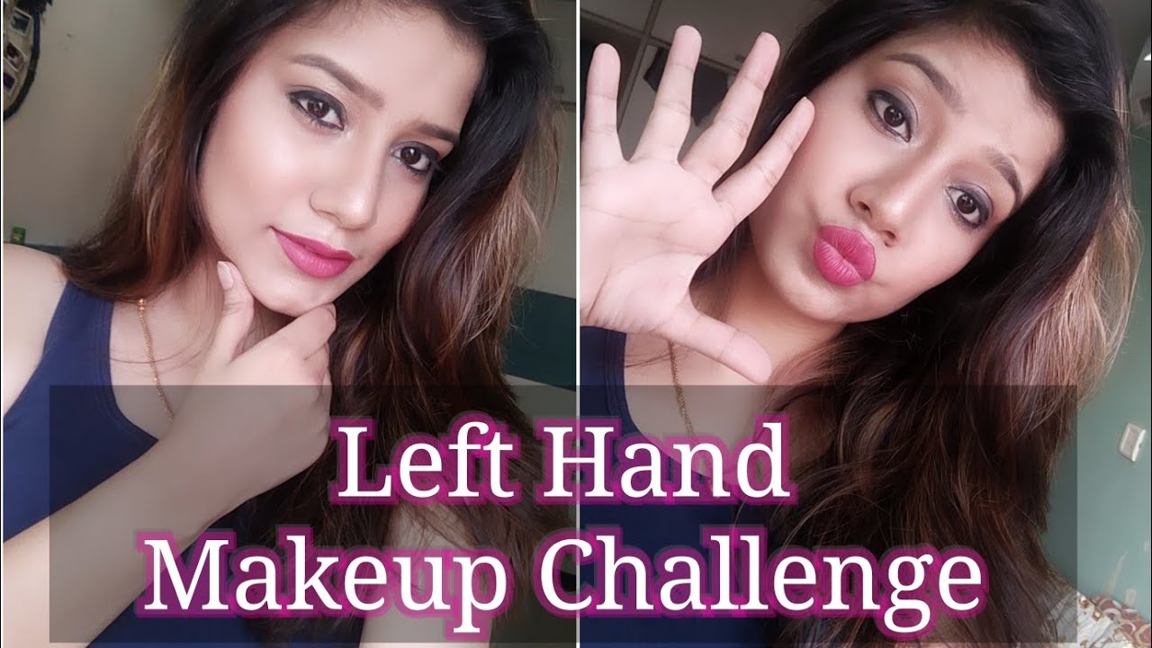 LEFT HAND MAKEUP CHALLENGE | Easy or Hard? | MakeupLoverSejal ❤️