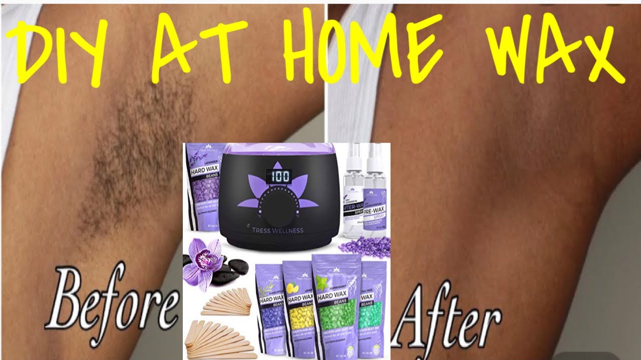 DIY Brazilian Wax Kit From Amazon| At Home Waxing|Tress Wellness Brand| Waxing My Legs & Arms|