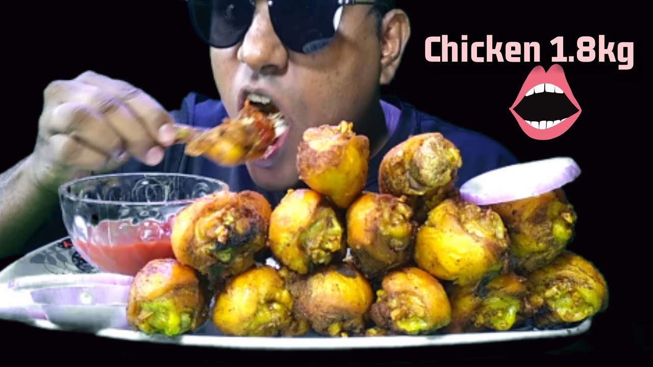 asmr : Chicken leg eating challenge Sri Lanka mukbang 