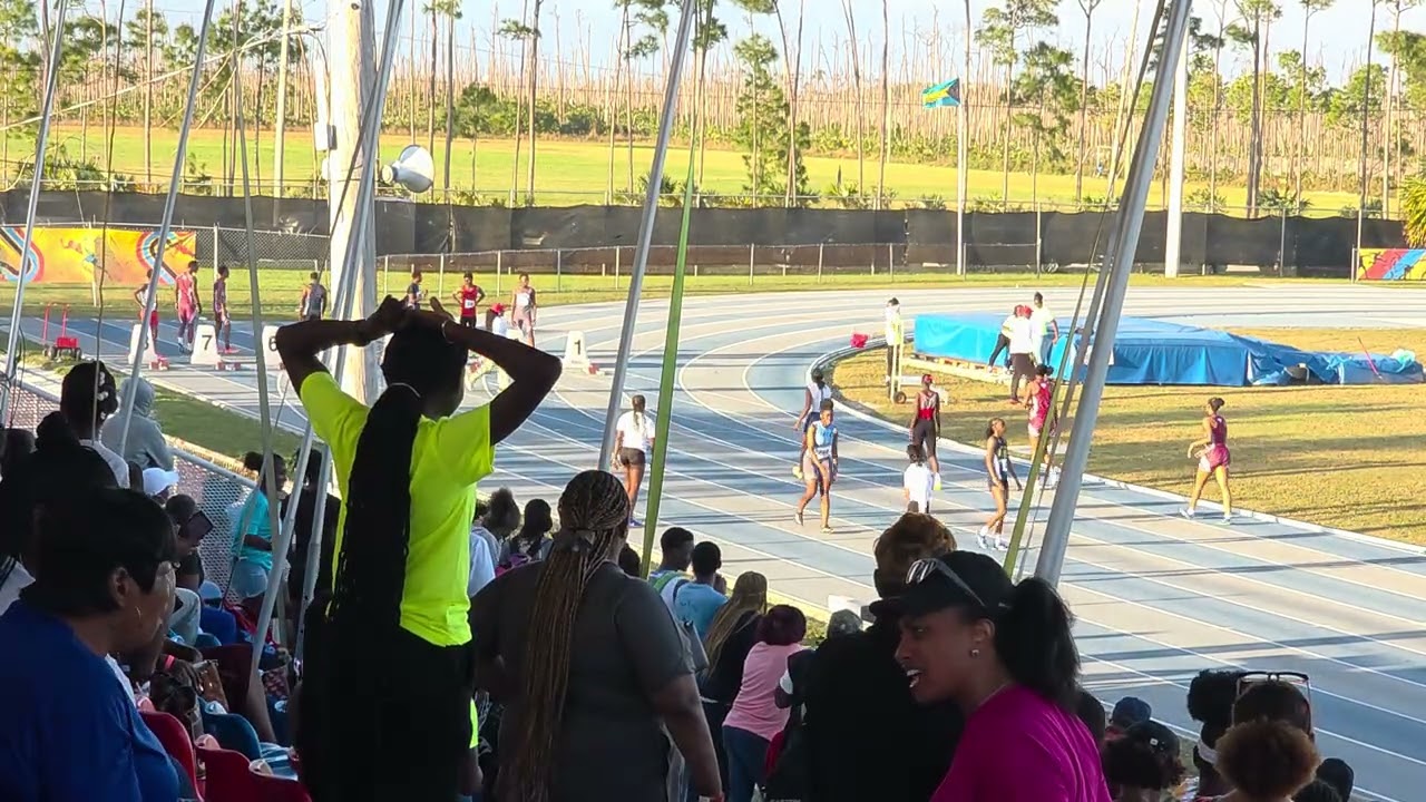 U20 Girls 100m Track Meet Freeport Bahamas