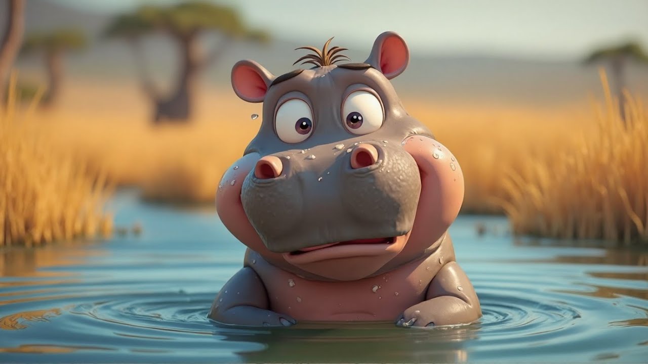 Happy Hippo Song 🦛 – Children’s Song by the River