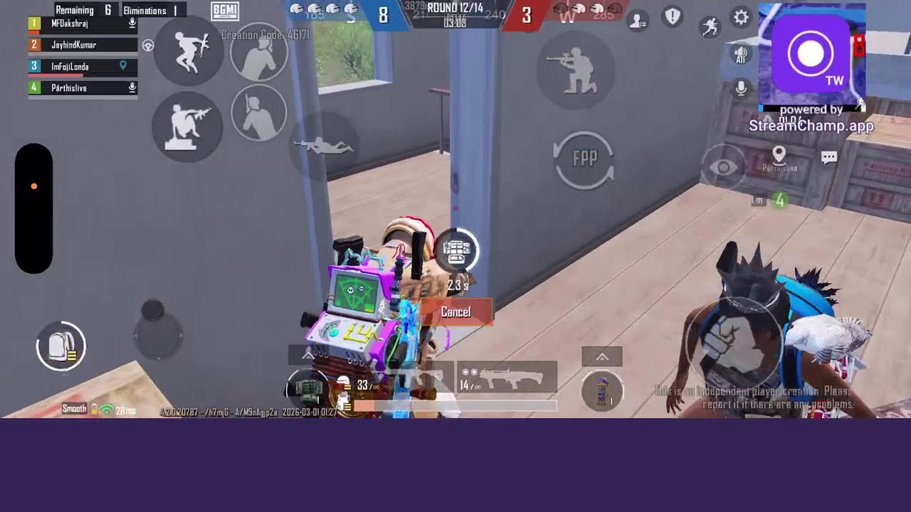 Bgmi Wow 4v4 Live