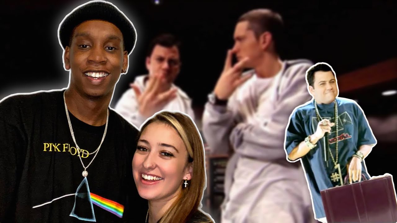 Eminem Teaches Jimmy Kimmel to Rap REACTION | JIMMY CAN ACTUALLY SPIT!!! 🔥😳