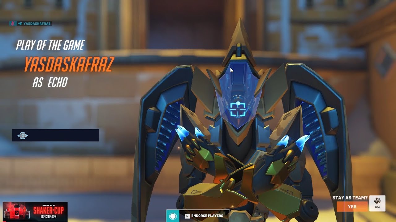 WHAT TOP 500 ECHO LOOKS LIKE - SUREFOUR INSANE ECHO GAMEPLAY OVERWATCH 2 SEASON 2
