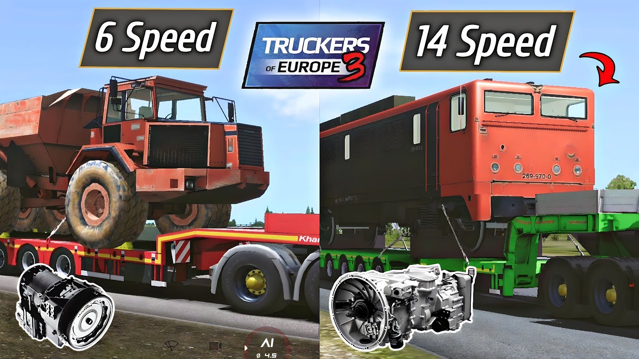 🚚TOE 3 - 6 Speed VS 14 Speed Transmission/Gearbox - Heavy Haulage, Medium Cargo pulling test🏕