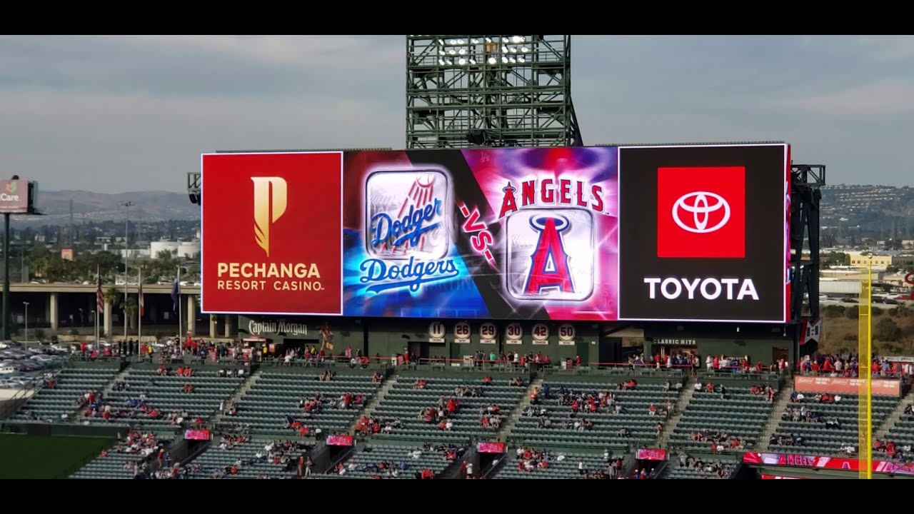 The Starting Lineup of Los Angeles Dodgers y Los Angeles Angels