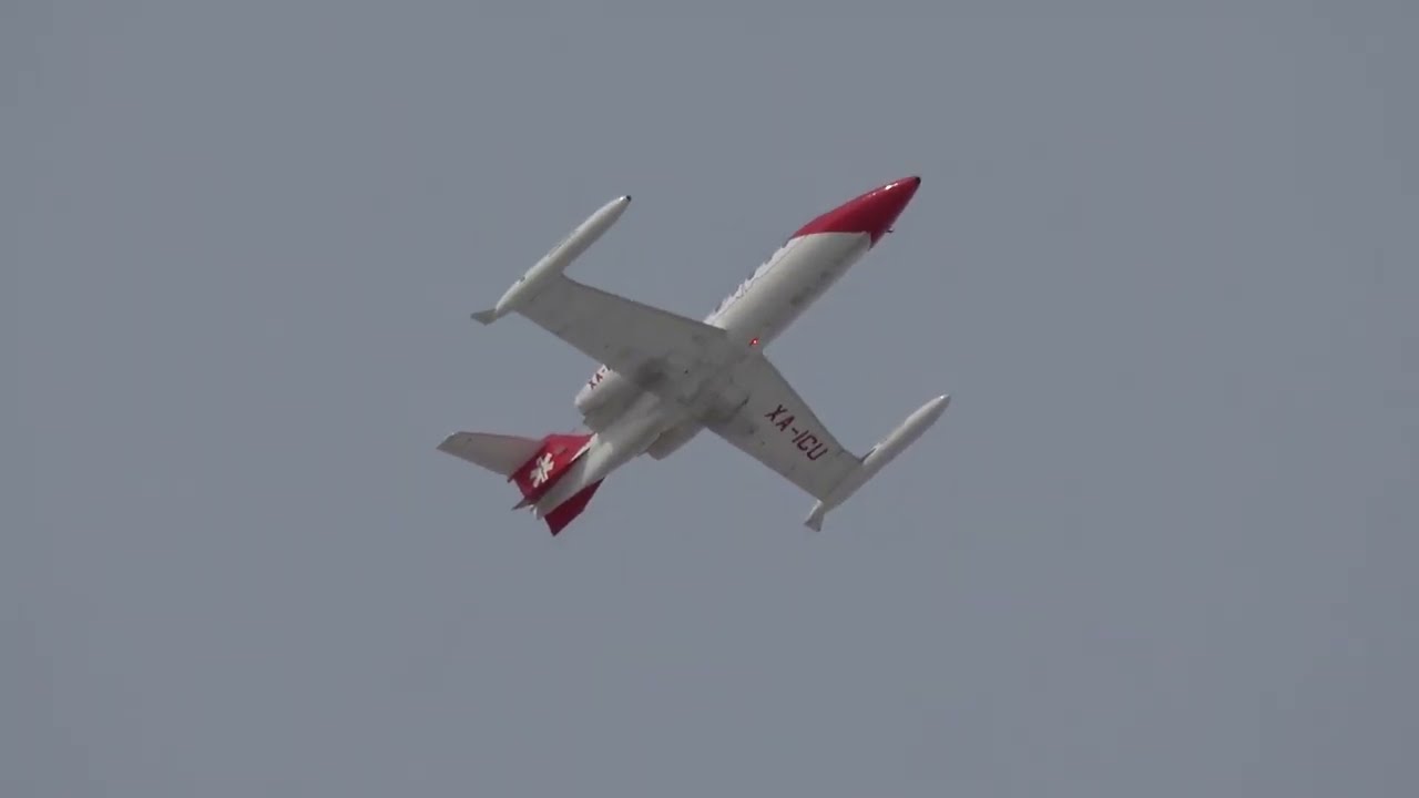 Special 4K Lear Jet 35A Jet Rescue Air Ambulance Saskatoon