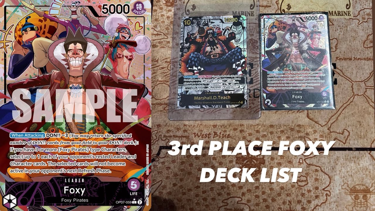 4-1!!! OP09 FOXY DECK LIST - 3rd place