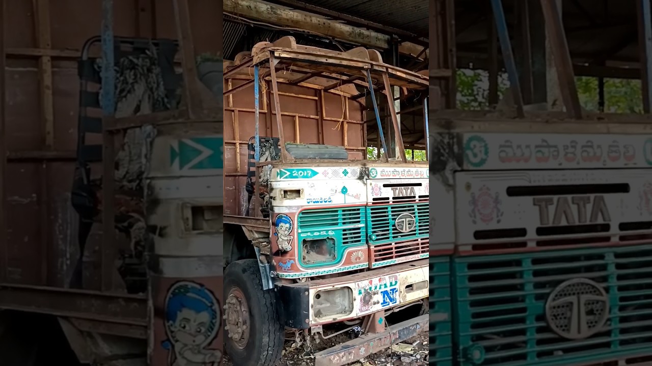 Modified Tata truck body cabin with refitting works at Vijayawada Autonagar #shorts#tata#trucks.