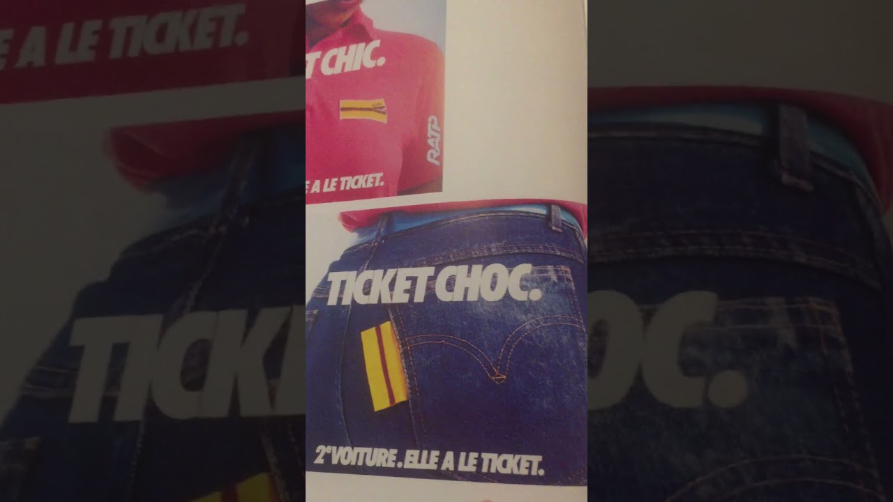 Ticket chic / Ticket choc (RATP) 🚈🚇😉