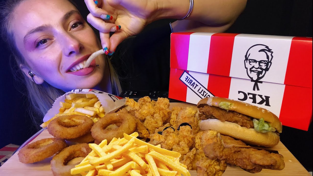 KFC MUKBANG ASMR | BANA AŞIK SANIYORDUM🤦🏼‍♀️