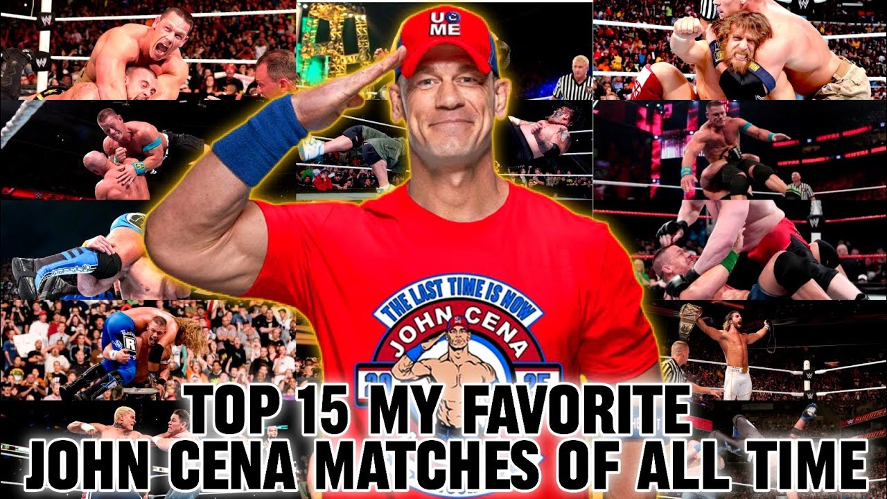 Top 15 My Favorite John Cena Matches Of All Time #thankyoucena 
