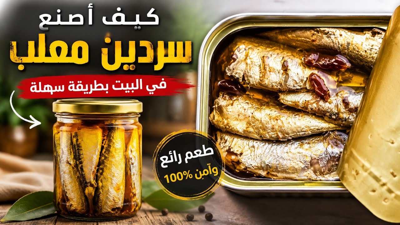 كيف نخدم سردين معلب في البيت يشد حتى 12 شهر 