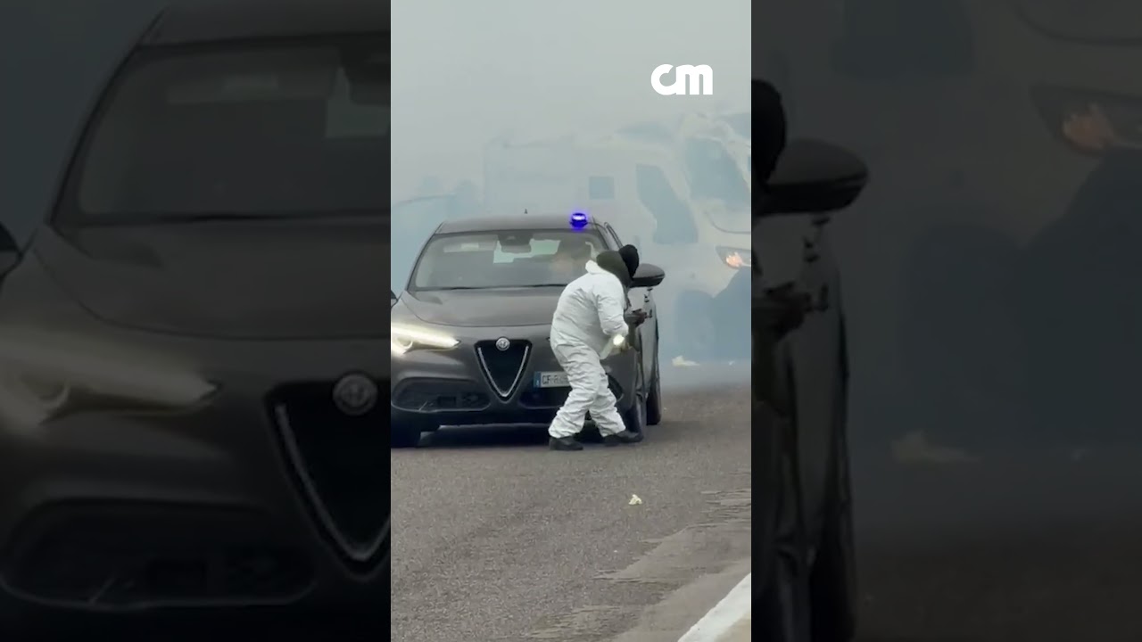 Imagens mostram momento em que grupo assalta carrinha de valores numa autoestrada italiana