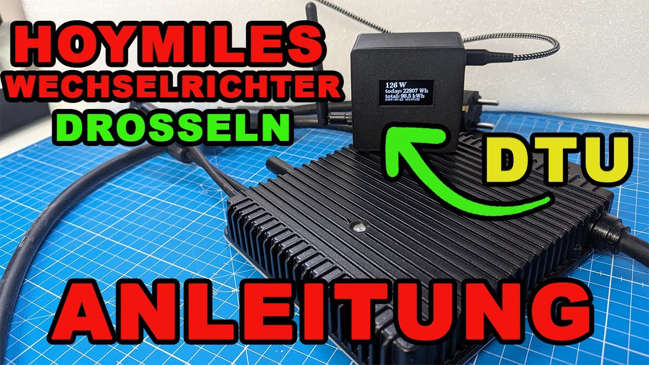 Hoymiles HM-800 drosseln Anleitung | So könnt ihr die Leistung des Wechselrichters begrenzen!