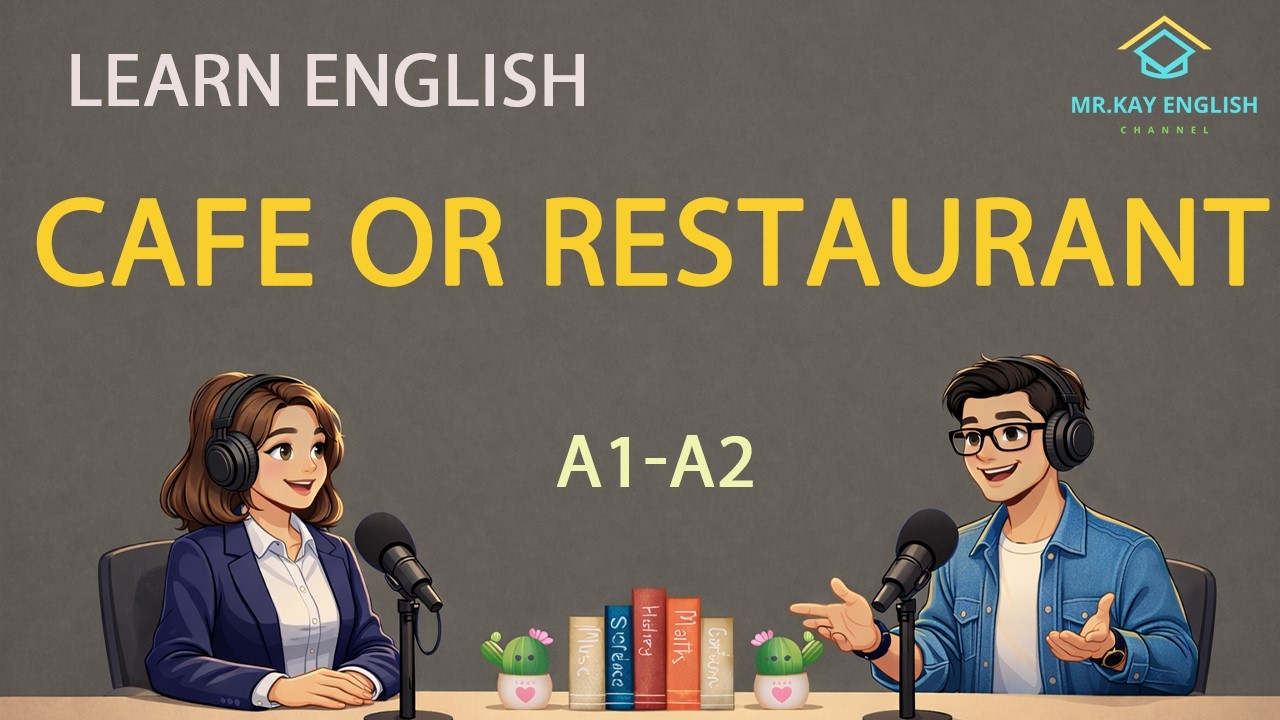 Learn English At a cafe or restaurant | Learn to speak English every day