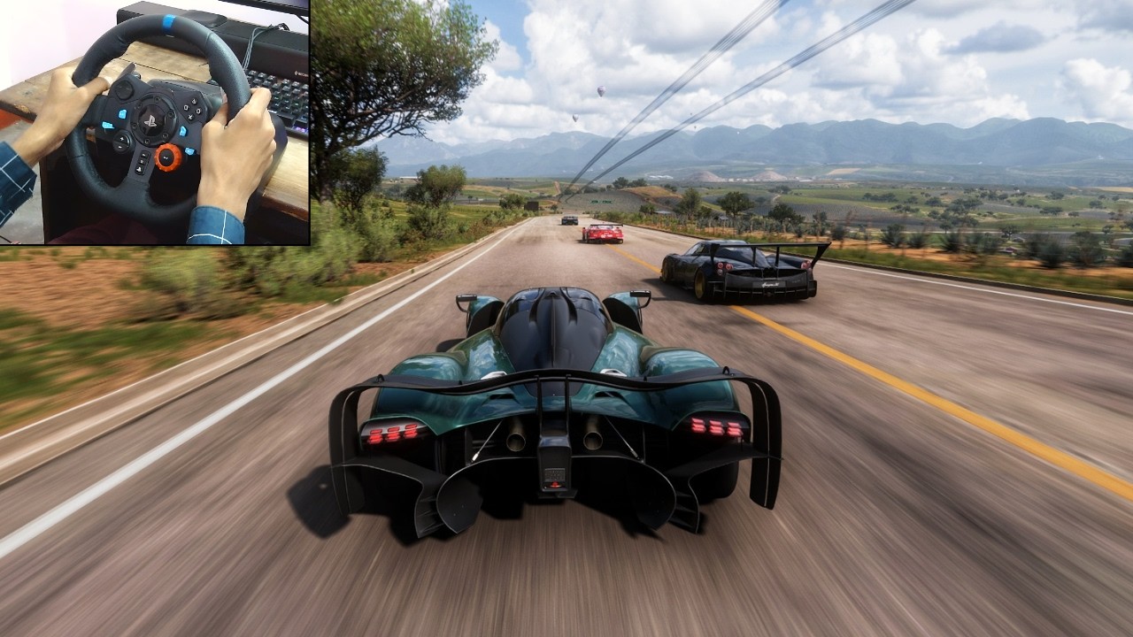 1000HP Aston Martin Valkyrie AMR PRO | Forza Horizon 5 | Logitech g29 gameplay