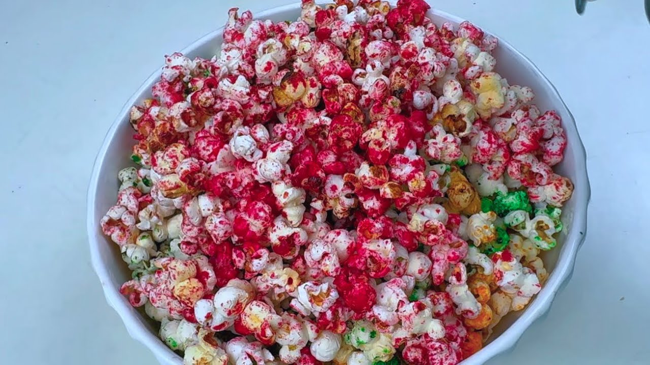 RAINBOW POPCORN / HOW TO MAKE POPCORN 