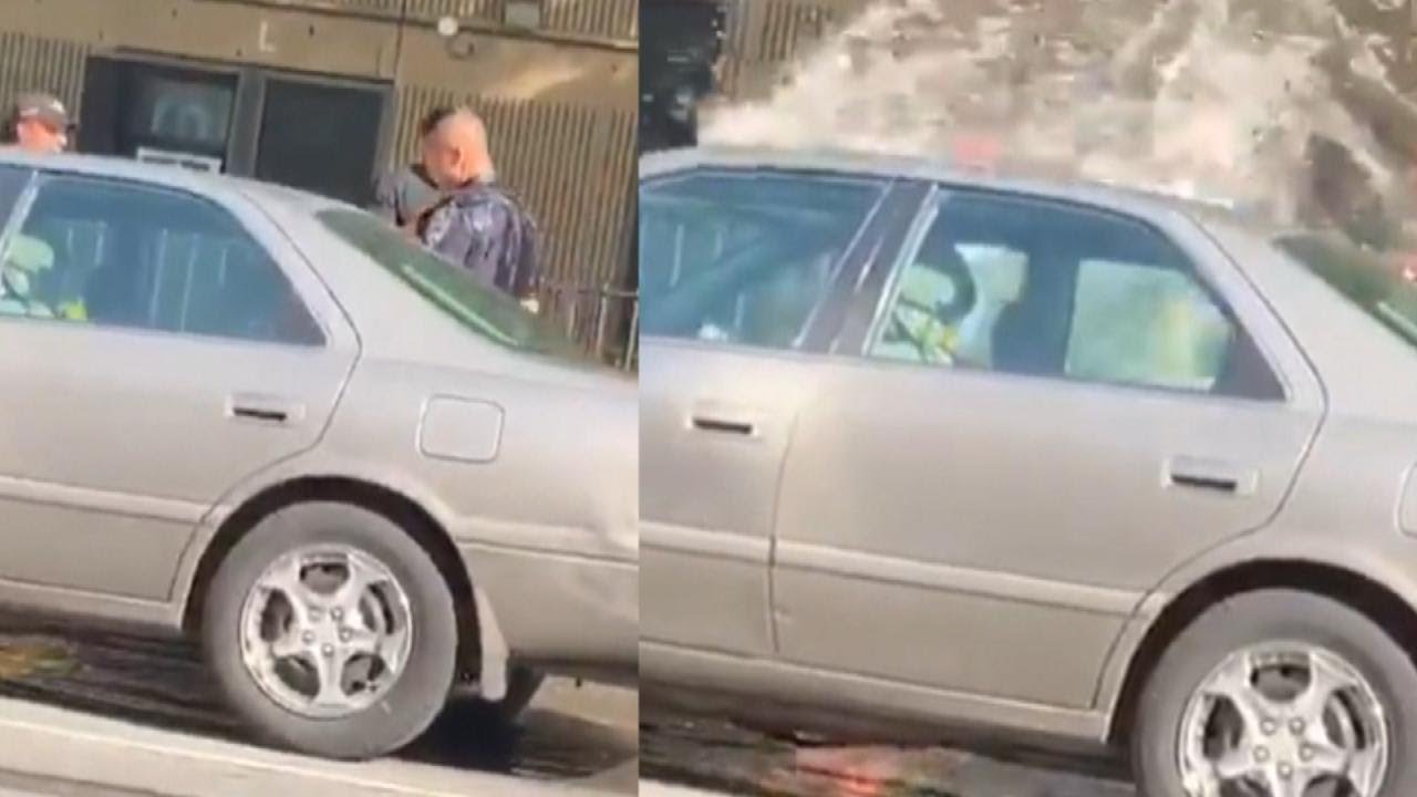 Cops Ignore Those Who Toss Water on Them
