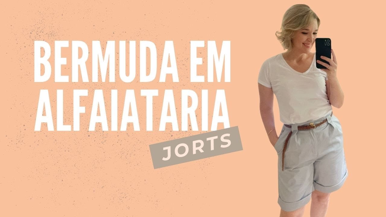 Bermuda de alfaiataria estilo Jorts