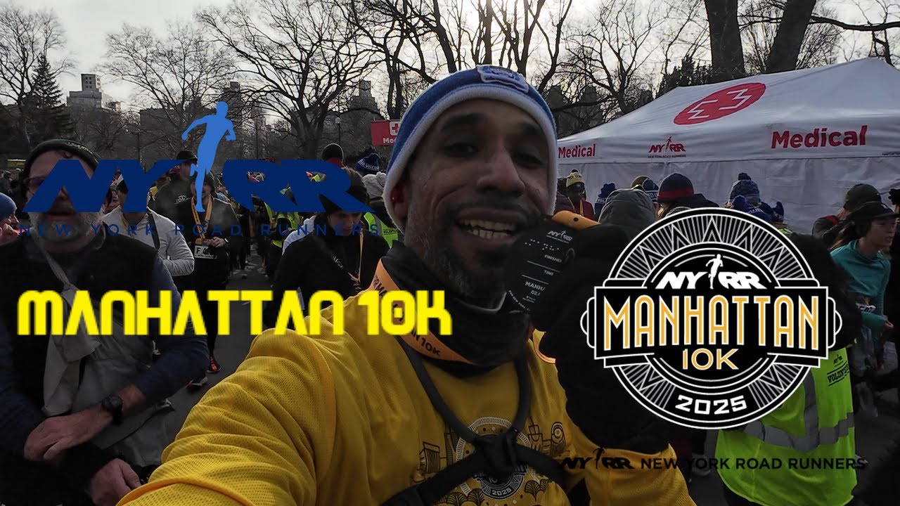 NYRR Manhattan 10k 2025 | Race Day | Full Race | Virtual Run | ASMR