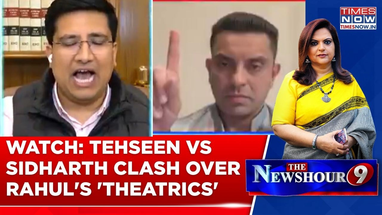 Tehseen Defends Rahul's Parliament Chokehold On Govt, BJP Panelist Counters: 'Sansad Not A Place...'