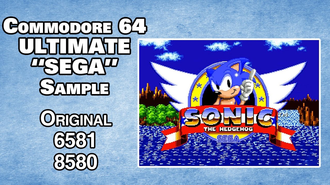 Sonic на C64: Сравнение чипов SID. Оригинальный 6581 против 8580.