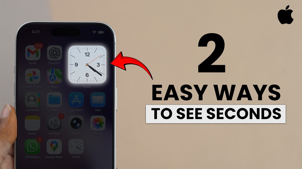 2 простых способа увидеть секунды на часах вашего iPhone.