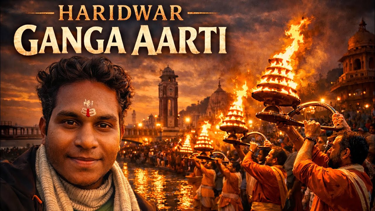  Divine Aarti: Experiencing Ganga in Haridwar 🇮🇳| गंगा मैया की आरती। 