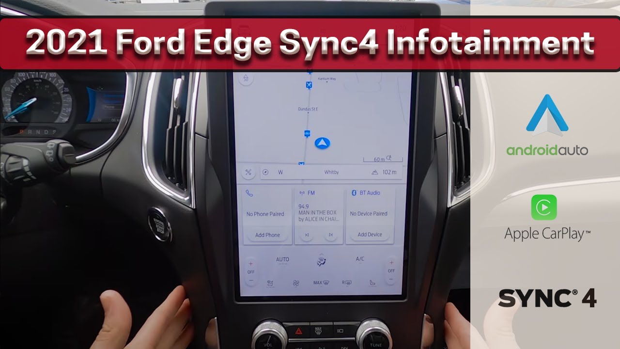 Learn about Sync4 Infotainment in the 2021 Ford Edge | Android Auto/Apple Car Play, Using Navigation